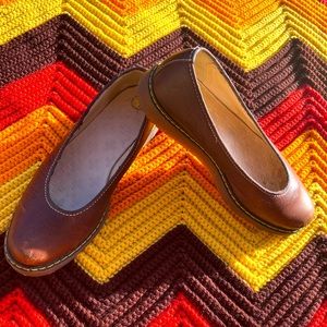 DR MARTENS BROWN SLIPS- Size 8
